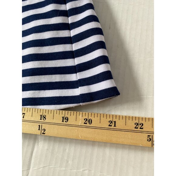 George Navy & White Striped Blazer Jacket Size 8 Nautical Office Core Academia - Picture 8 of 11